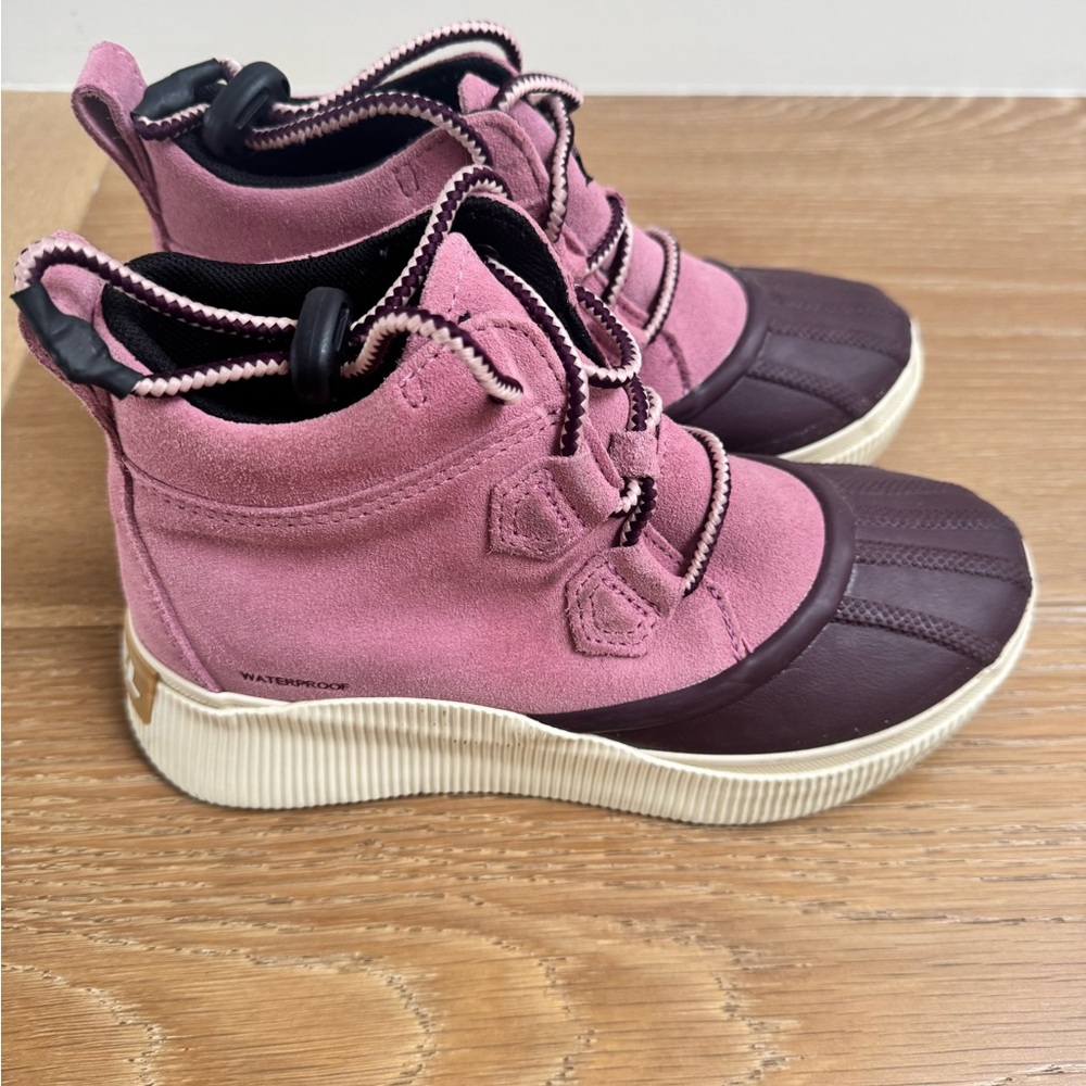 Sorel Kids Pink and Brown Boots